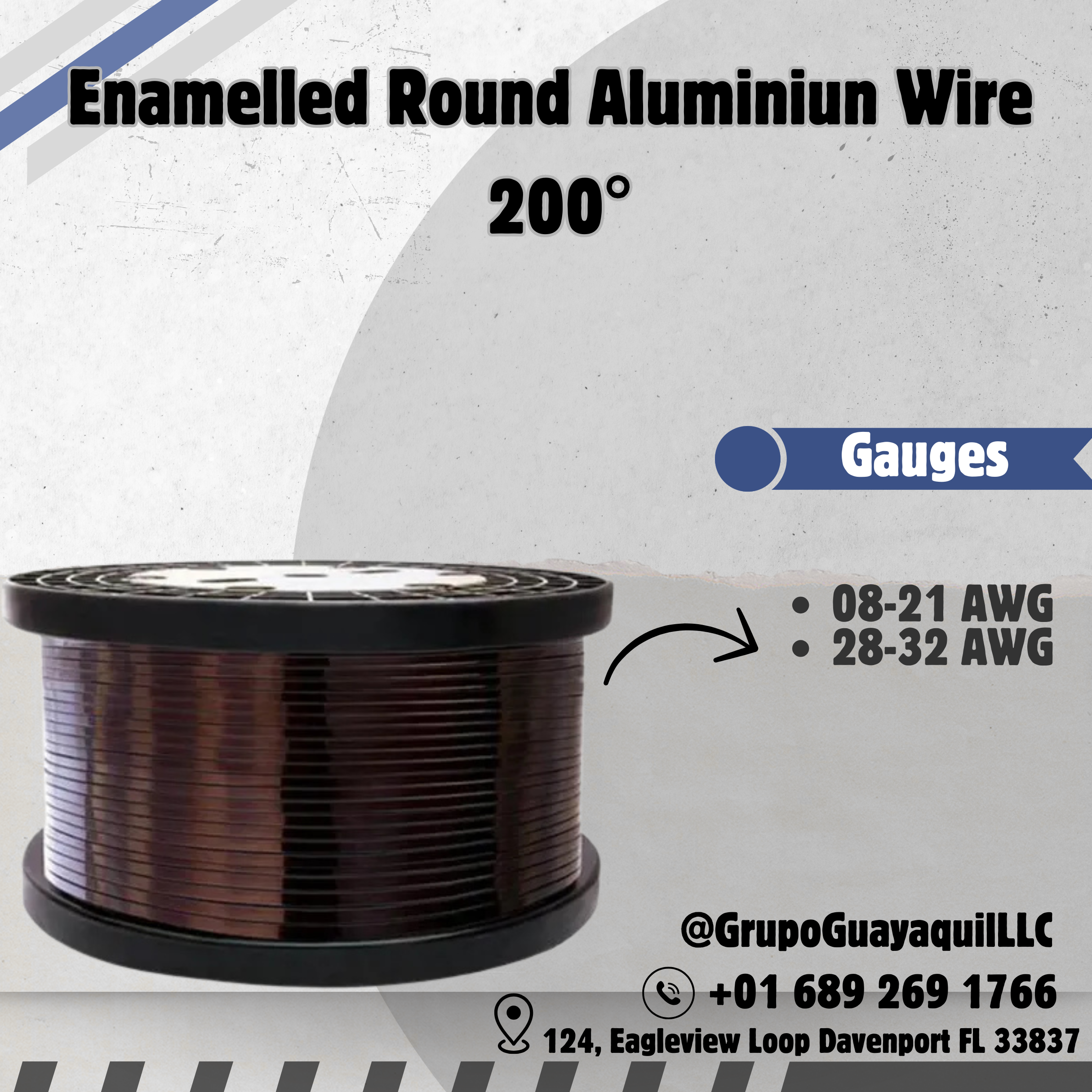 Alambre de aluminio esmaltado
