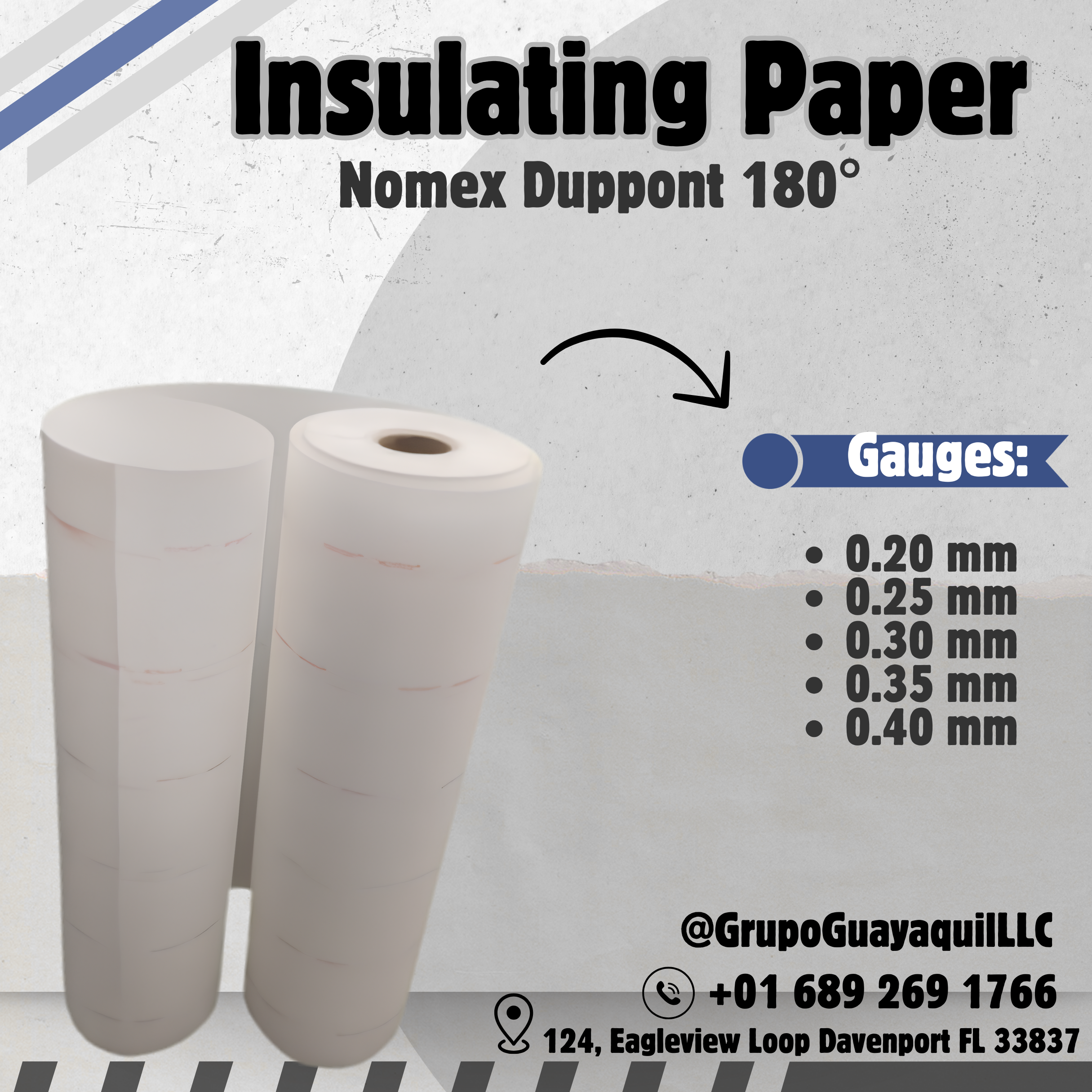 Papel aislante Nomex DuPont